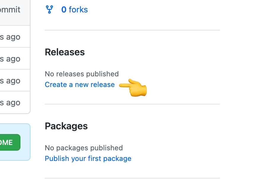 GitHub create new release