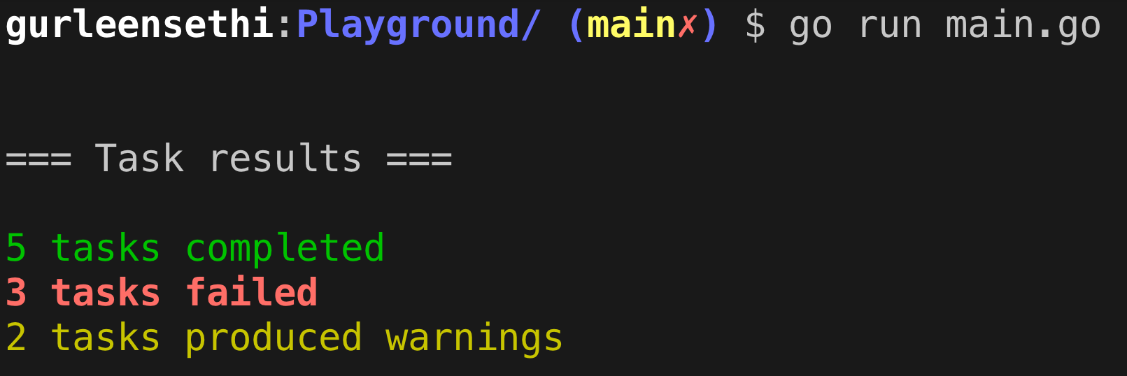 Golang fatih color bold