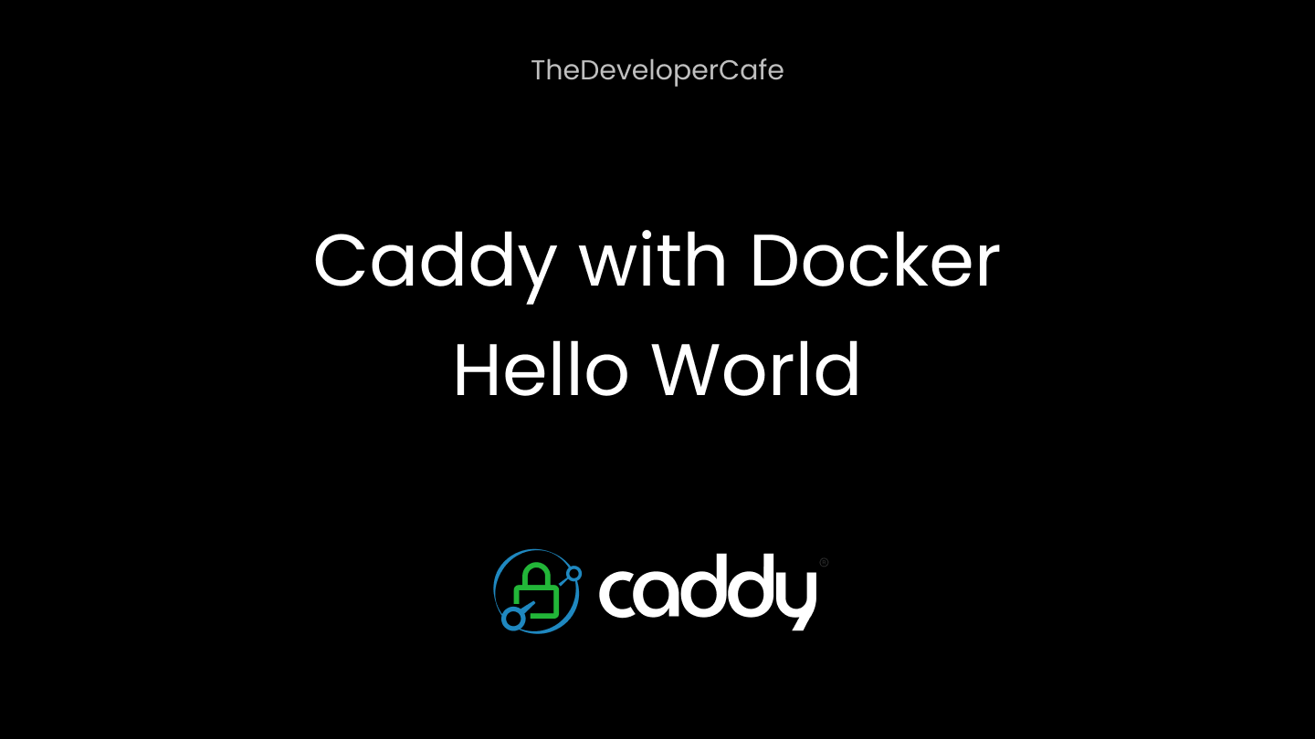 Hello World in Caddy using Docker