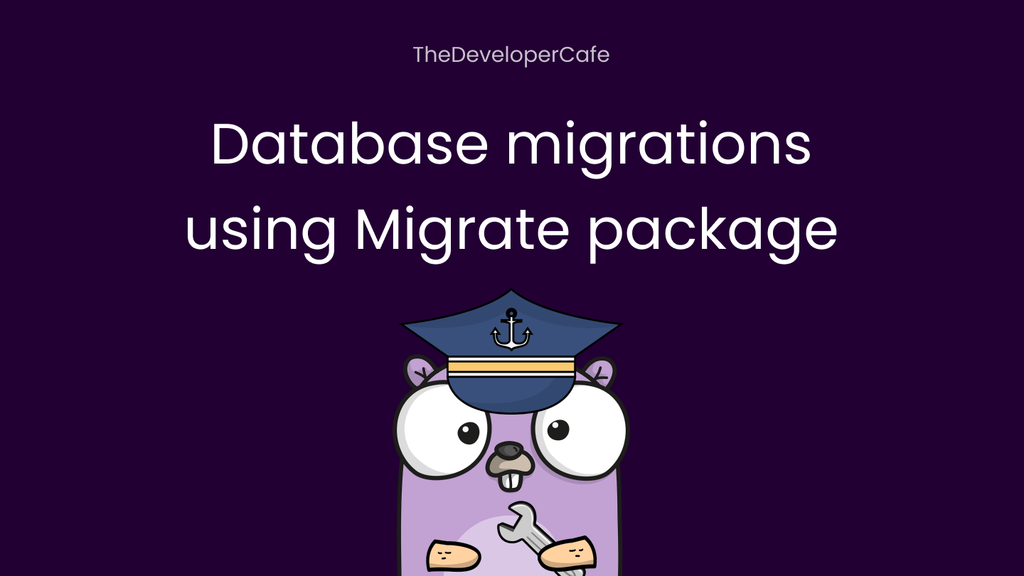 Database migrations in Go using Migrate package